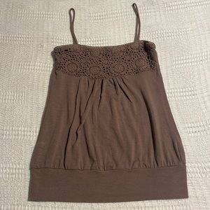 Boho Brown Tank Top